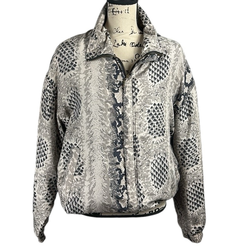 Vintage 80’s Silk Patterned Jacket size L